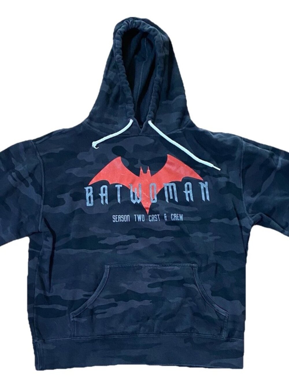 BATWOMAN 2021 TV Series Season 2 Cast & Crew Camo Hoodie Large Rare